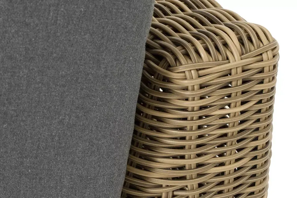 "Капри" модуль диванный прямой с подушками, цвет соломенный