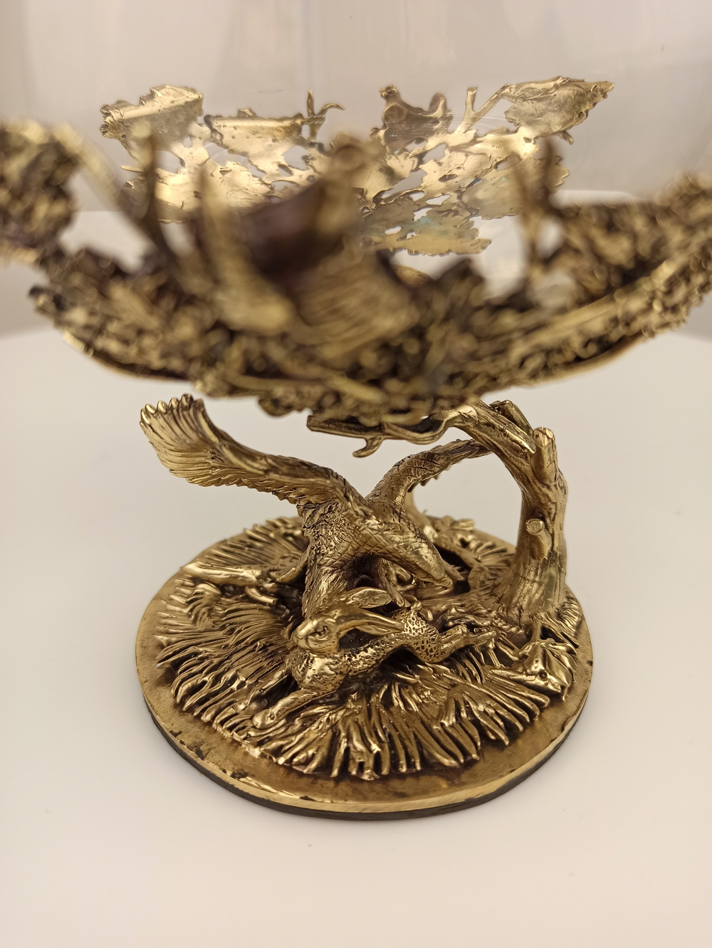 Бокал для коньяка "Орлиная охота" в подарочном футляре