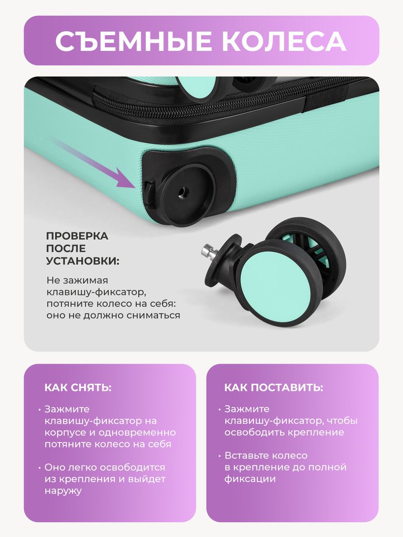 Набор Xs/M ручная кладь и средний Мятный