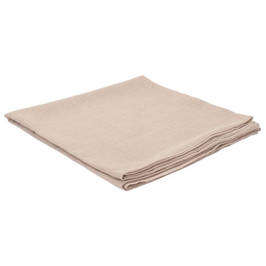 Скатерть из стираного льна бежевого цвета из коллекции essential, 150х250 см