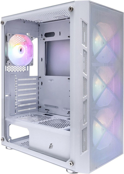 Корпус для компьютера 1STPLAYER FIREBASE XP White / ATX / 4x120mm LED fans / XP-WH-4F1-W