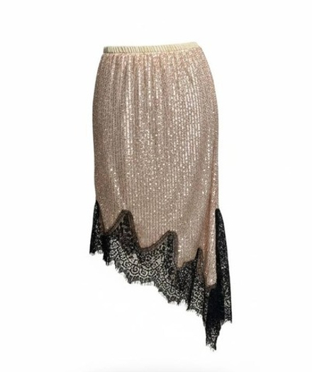 Юбка с пайетками