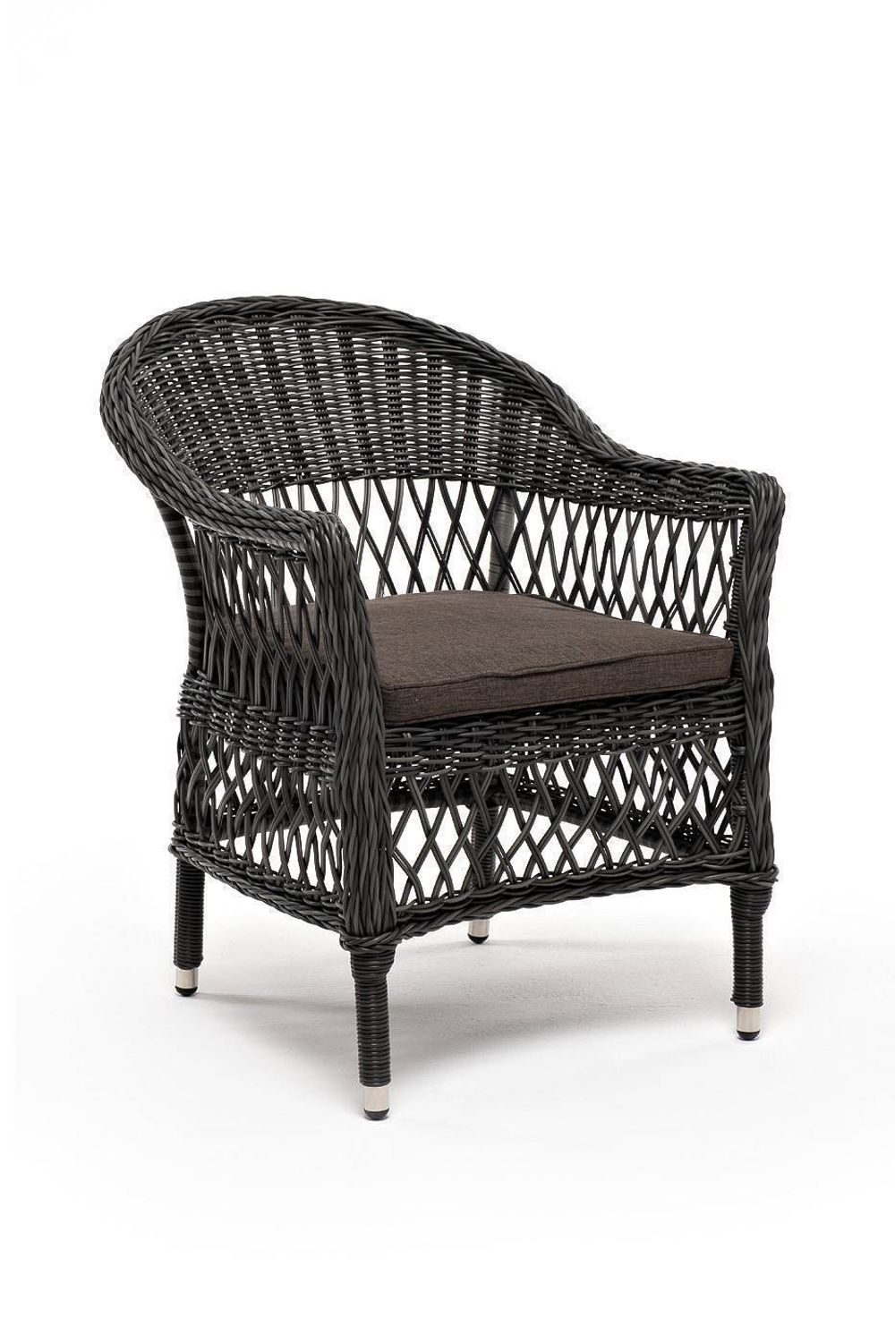 "Сицилия" плетеный стул из искусственного ротанга, цвет графит