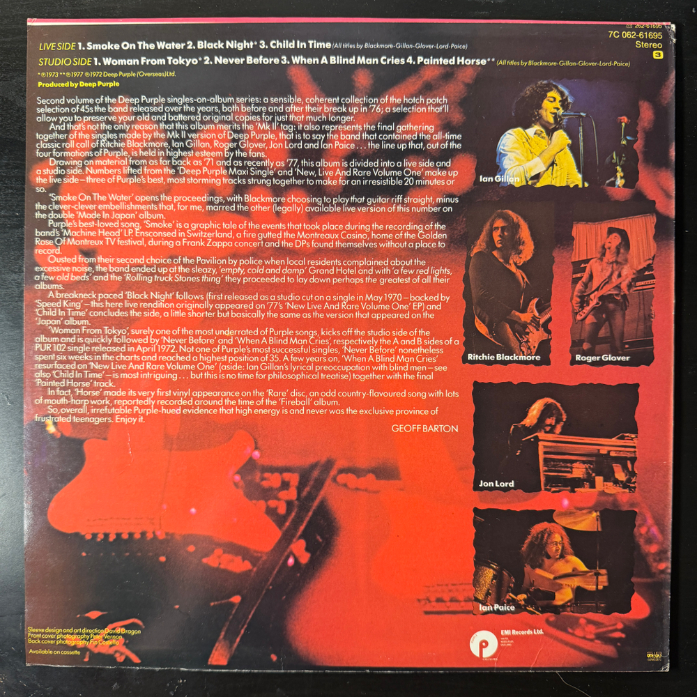 Deep Purple – The Mark 2 Purple Singles (Швеция 1979г.) Т