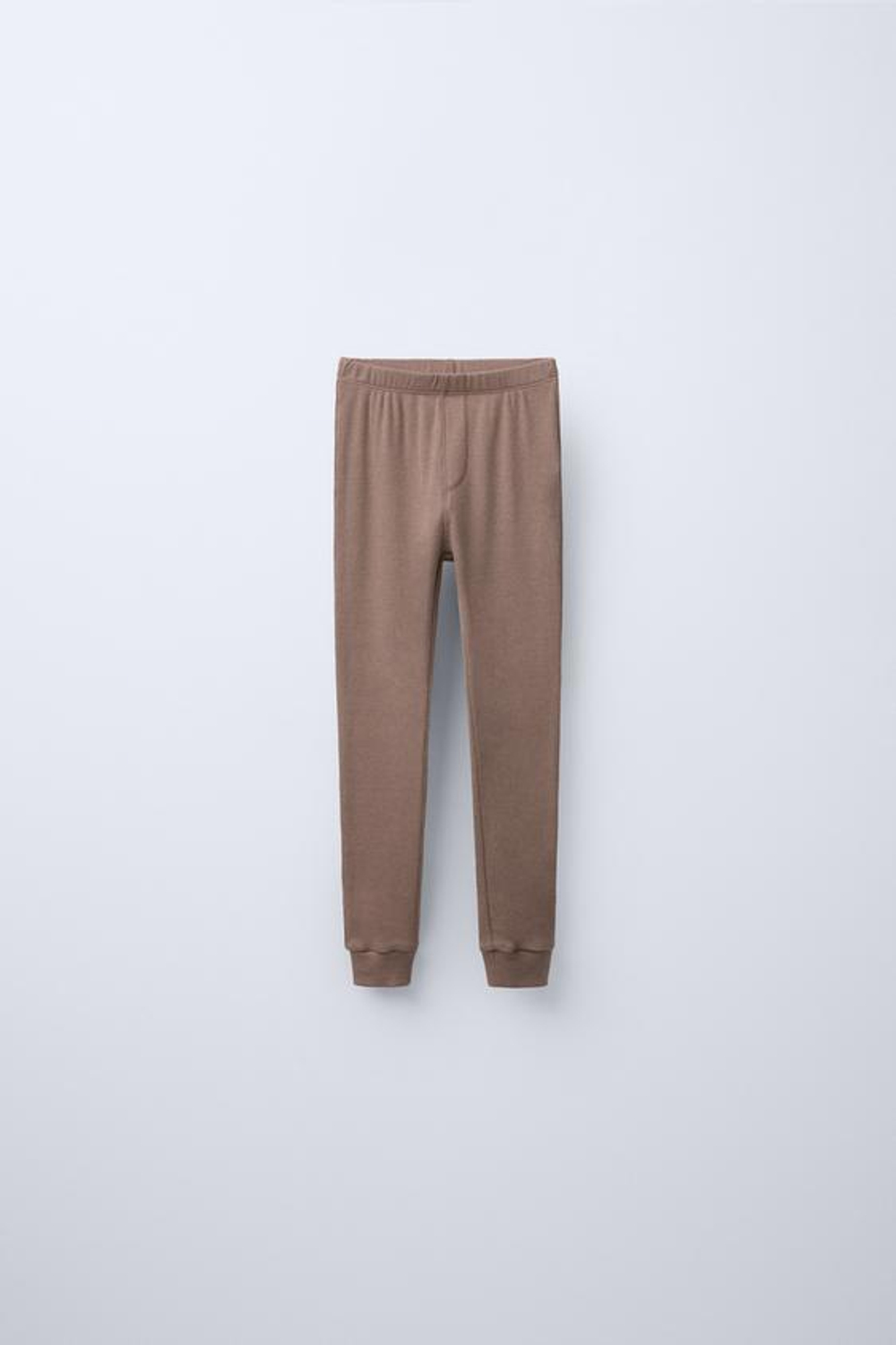 ZARA ПИЖАМА ИЗ СМЕСОВОЙ МЕРИНОСОВОЙ ШЕРСТИ, КОРИЧНЕВЫЙ