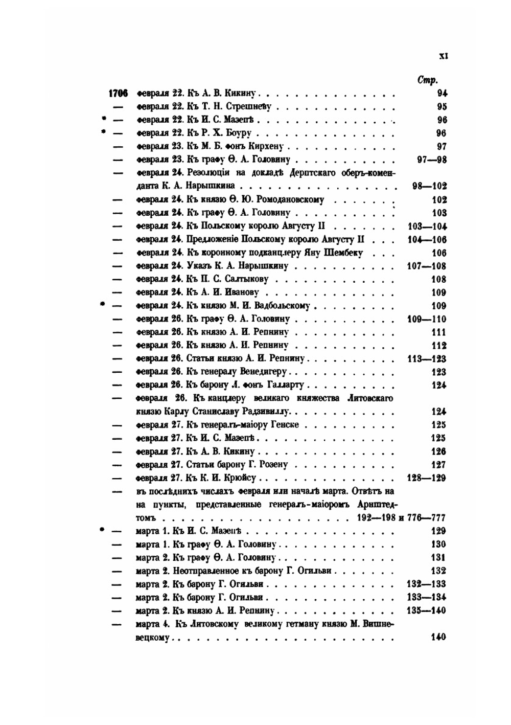 Письма и бумаги императора Петра Великого. Том 4. 1706 г. Часть 1 | Пётр I