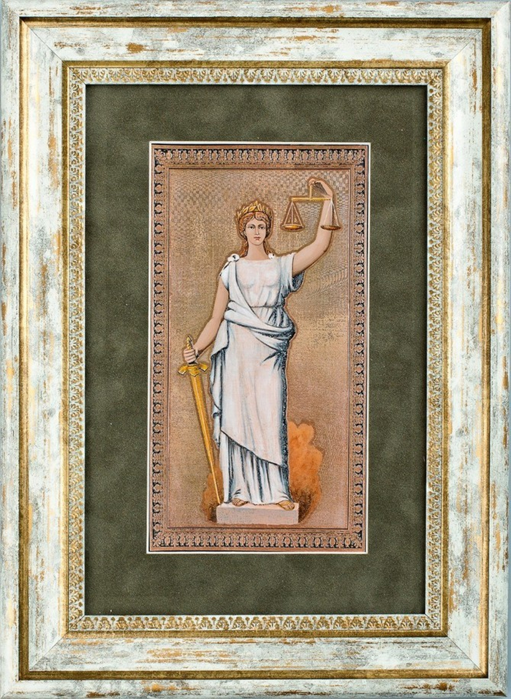 Гравюра "Богиня Фемида"