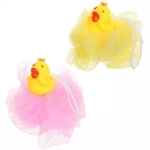 Мочалка-шар для тела полипропиленовая детская «Baby Boom - Утя», цвет розовый, 20гр, d-11см