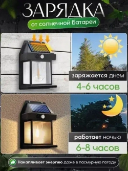 Светильник уличный на солнечной батарее