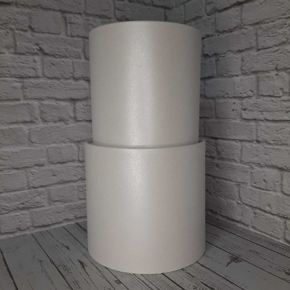 Коробка БЕЗ КРЫШКИ 14*14 БЕЛОЕ ЗОЛОТО ПЕРЛАМУТР