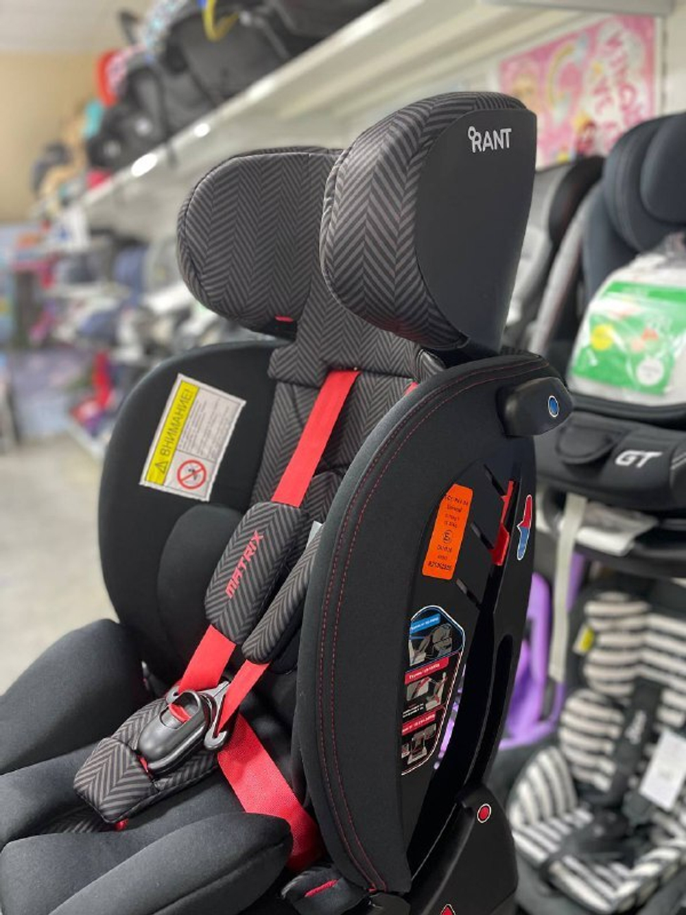 Автокресло Rant AY913 "MATRIX" Racing Line группа 0+-1-2-3  (0-36 кг) blac