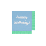 Салфетки маленькие цветные "Happy Birthday" 16 шт.