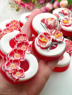 «Цветочная восьмерка» мыло ручной работы