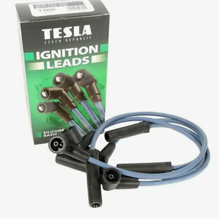 Провода свечные 2108-2110 инжектор 8кл полусиликон зеленые TESLA ORIGINAL T684H