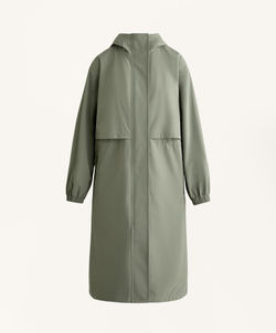 Oysho Сверхлегкий плащ с водонепроницаемостью 10 000 мм, светлый хаки