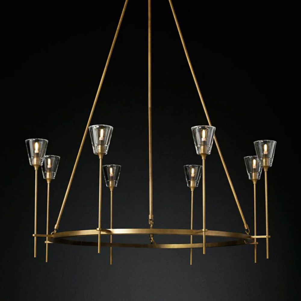 Люстра Torche De Verre 8 gold