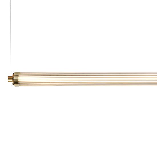 SL6224.313.01 Светильник подвесной ST-Luce Латунь/Прозрачный LED 1*30W 4000K BAMBOO