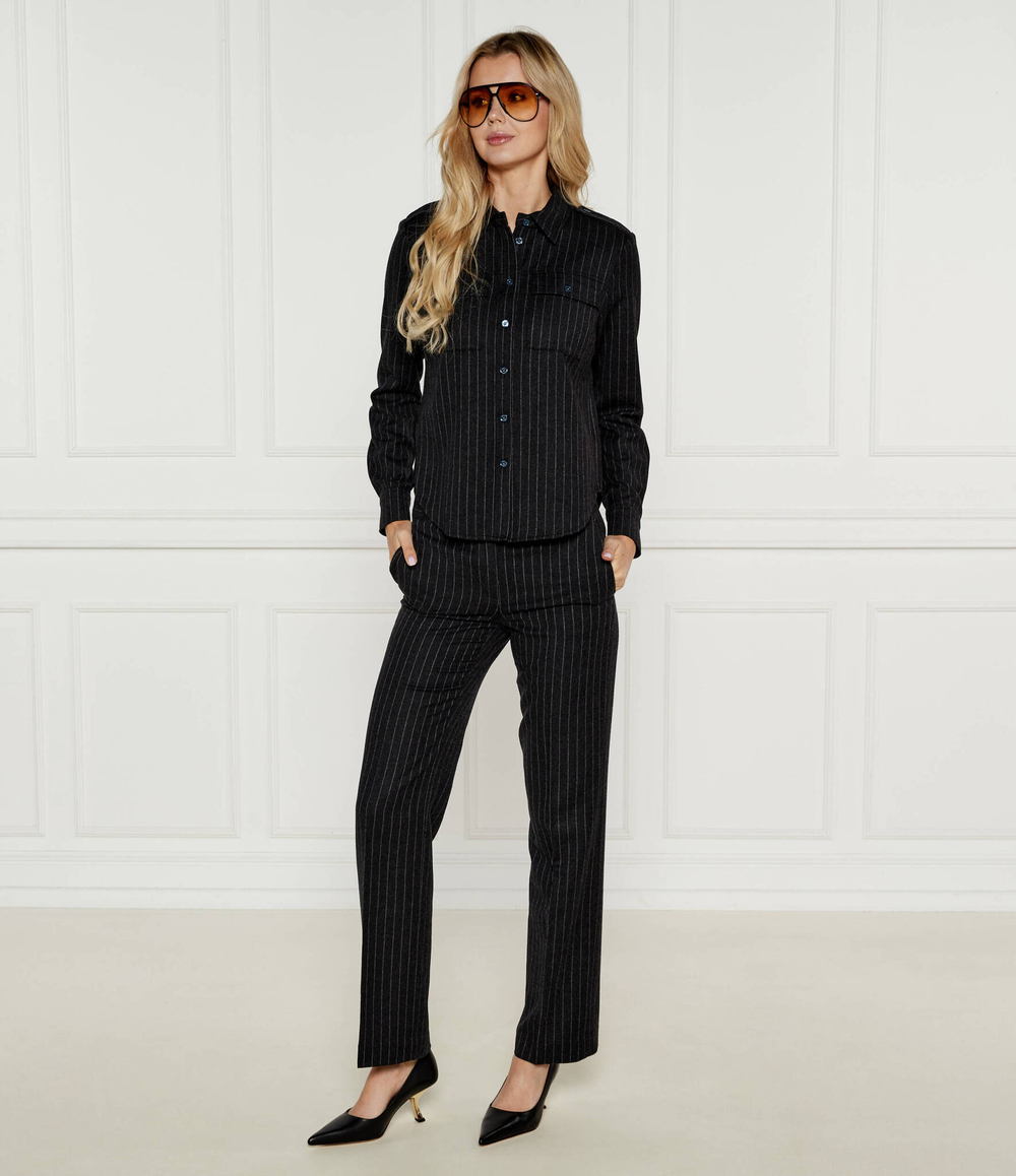 Хлопковая рубашка Michael Kors - графитовый(MF4400CF2A)