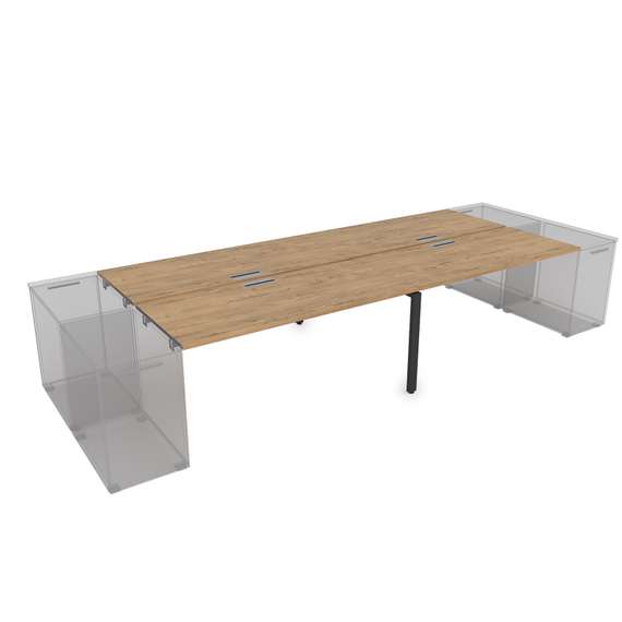 СТБД-П.979 Стол системы БЕНЧ на 4 рабочих места, приставной (2800*1435*750)