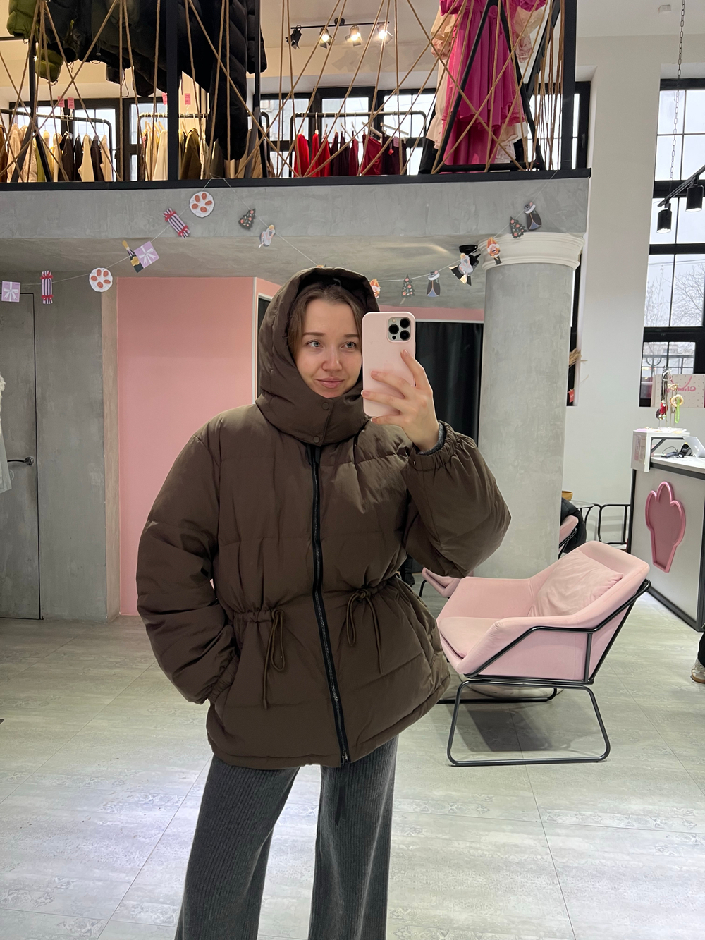 Пуховик Shoko шоколад