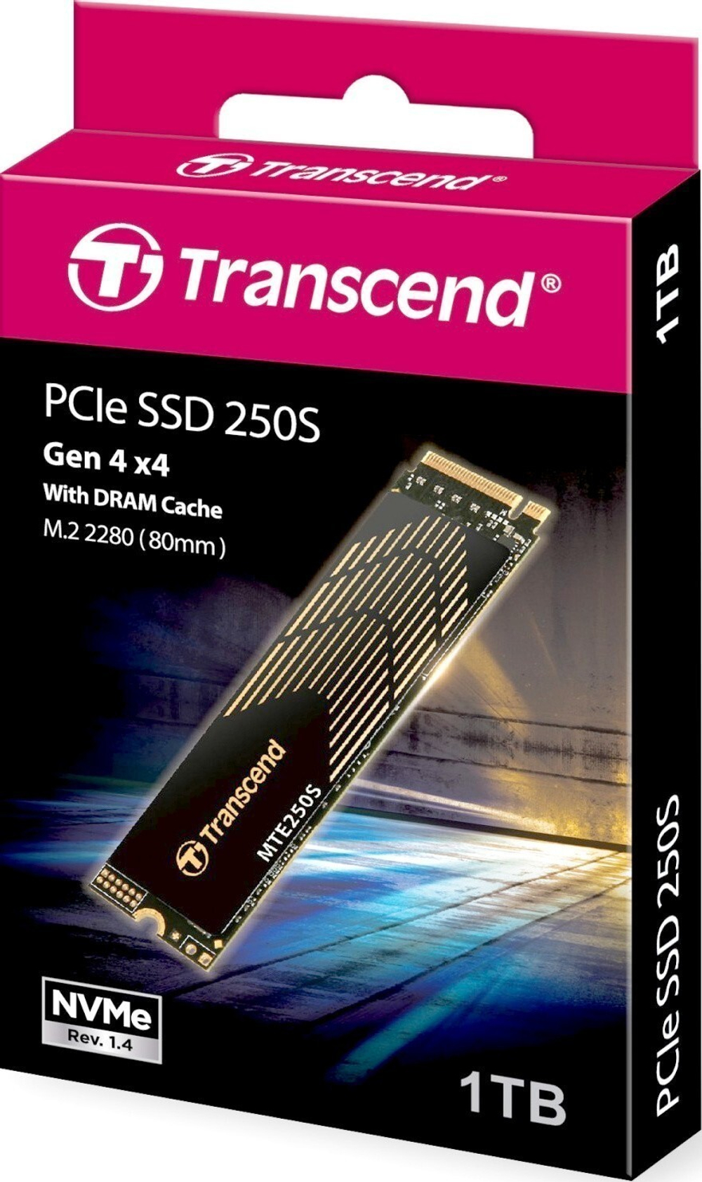 Внутренний твердотельный накопитель SSD 1.0Tb Transcend MTE250S (TS1TMTE250S) RTL