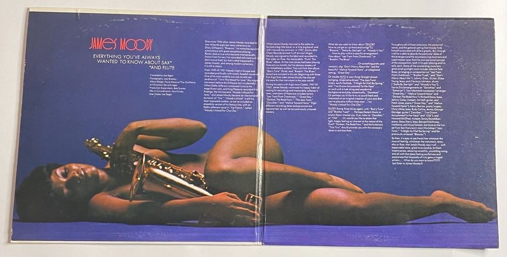 Винтажная виниловая пластинка LP James Moody Everything You've Always Wanted To Know About Sax (And Flute) (USA 1973)