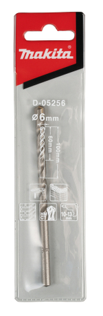 Сверло по бетону 6x60x100 Makita D-05256 Каменная кладка 6,0 x 100 мм TCT