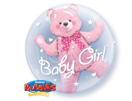 BUBBLE ИНСАЙДЕР (61 см) сфера Мишка розовый, 1шт.