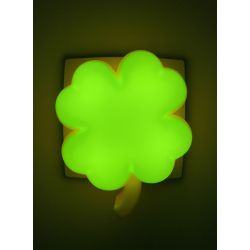 Ночник - светильник светодиодный ЭРА NN-606-LS-GR в розетку с датчиком освещенности зелёный