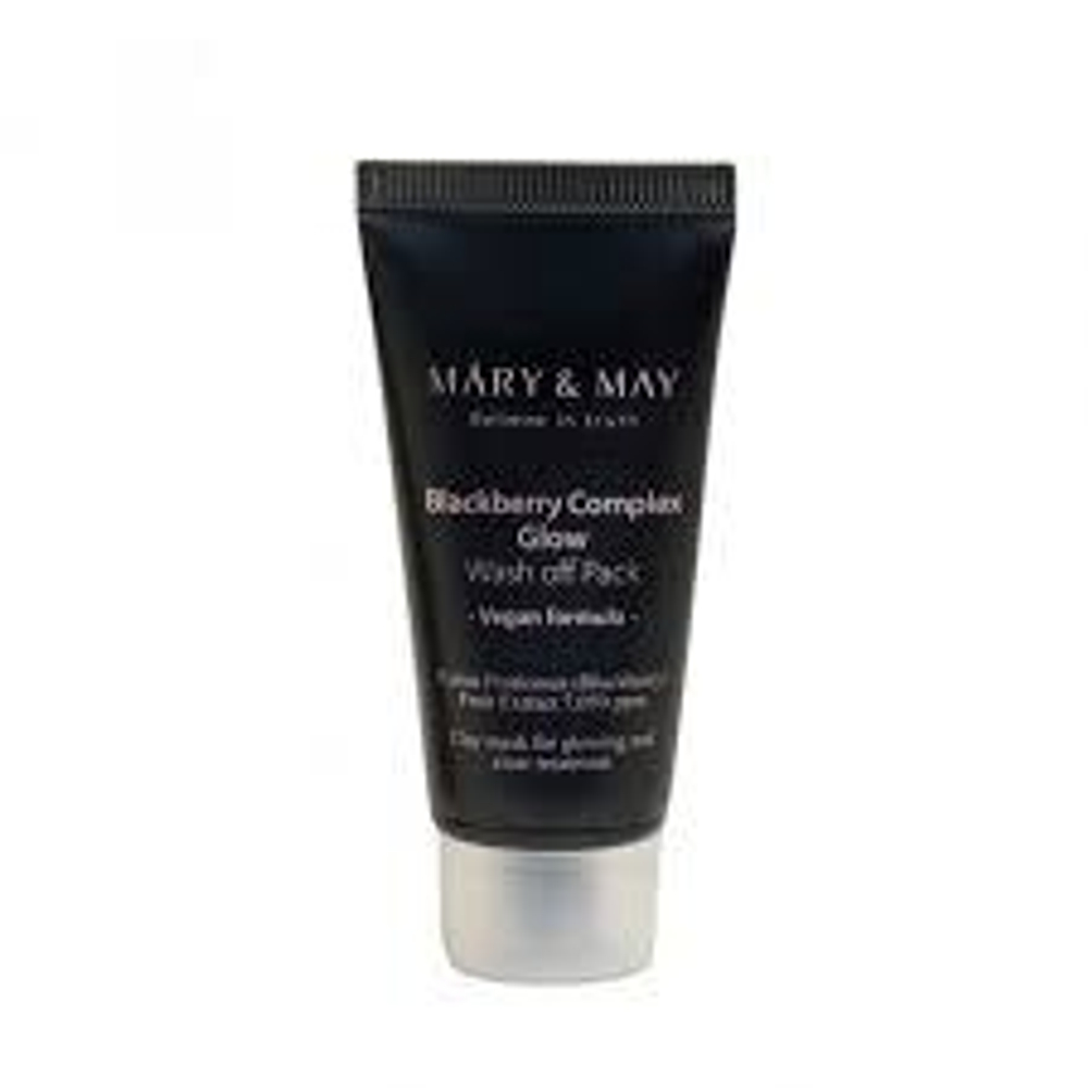 Антиоксидантная глиняная маска с ежевикой Mary&May Blackberry Complex Glow Wash Off Pack