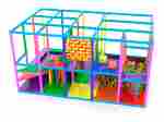 Детский игровой лабиринт с крышей «Палитра радости» 6,15×3,69×3,2 м