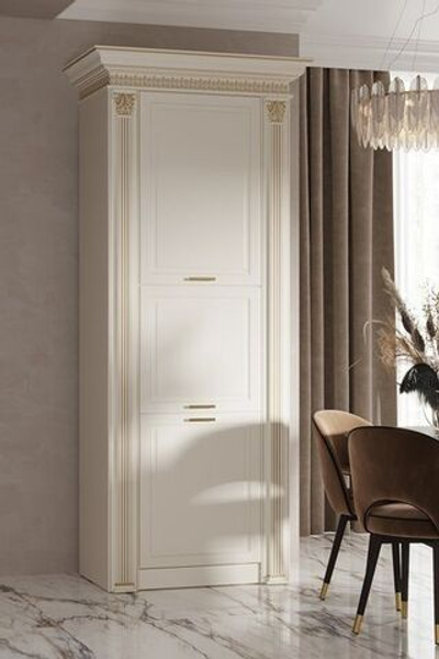 Кухонный гарнитур 3,6 метра, эмаль айвори патина золото