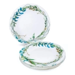 Тарелка обеденная Акварельный букет 23 см