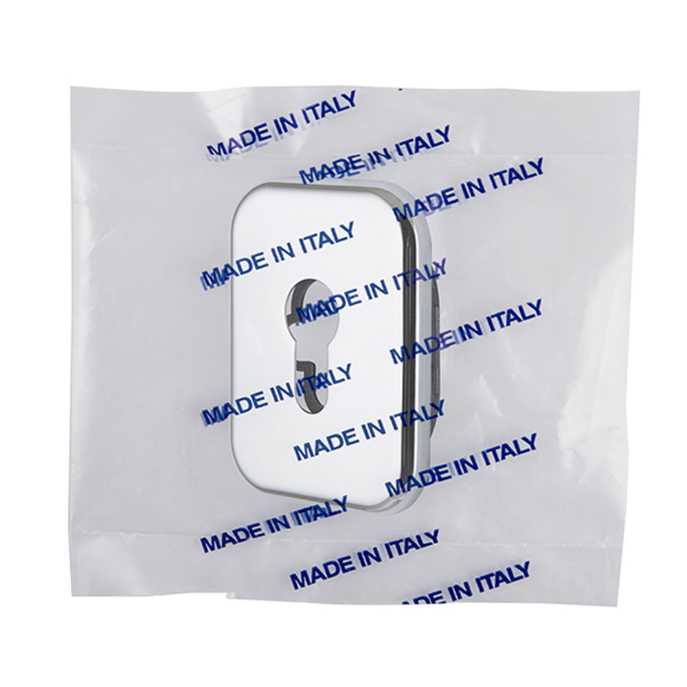 Декоративная Квадратная накладка на цилиндр ET-DEC SQ (ATC Protector 1) S CP-8 Хром TECH