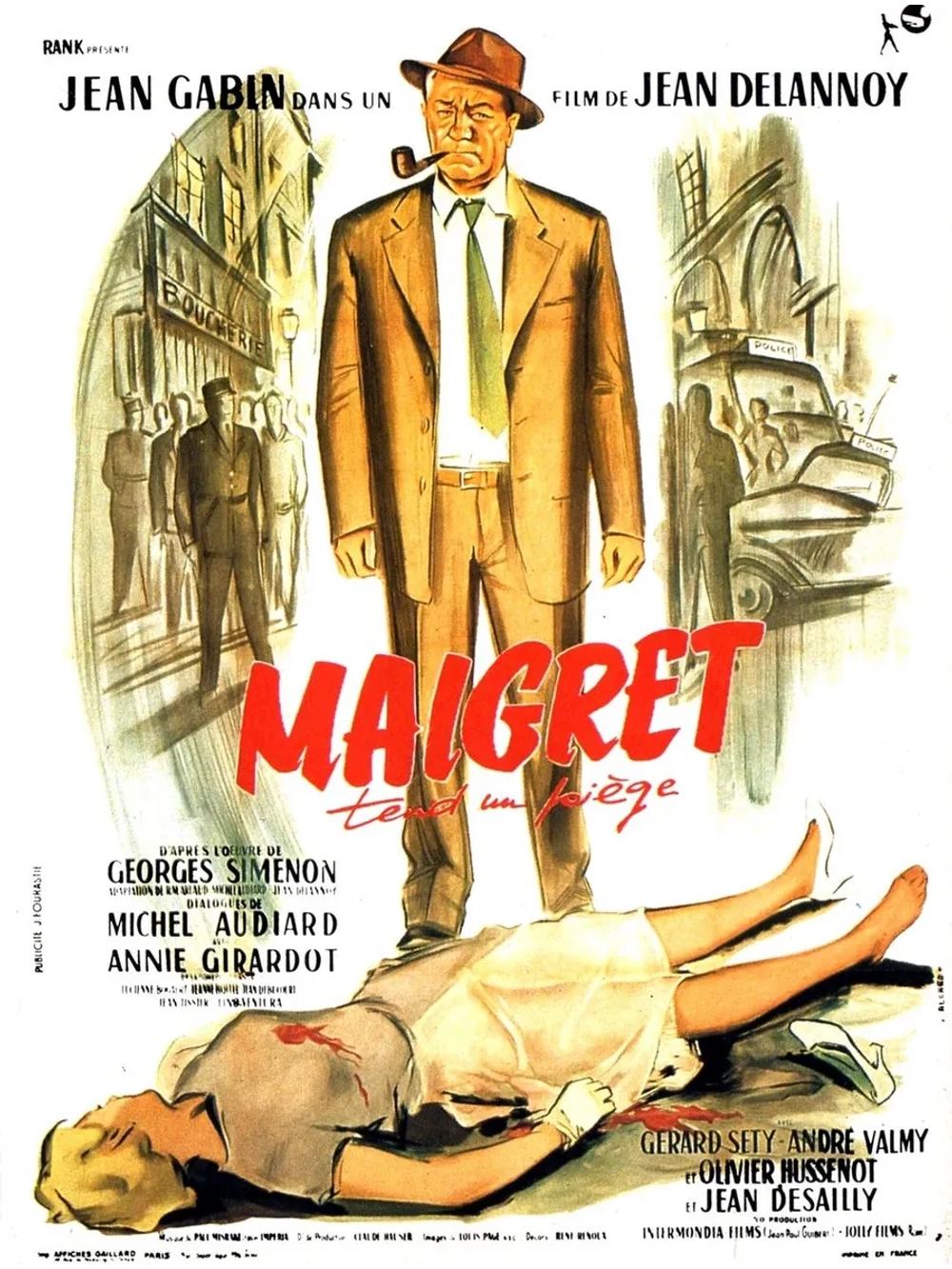 Мегрэ расставляет сети (1958) (DVD-R)