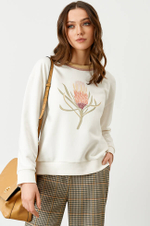 22714 Джемпер женский (молочный)