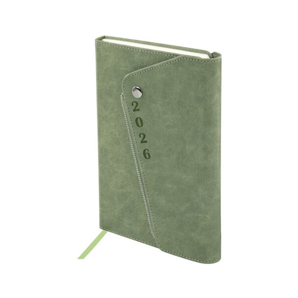 Ежедневник датированный BRAUBERG "Jacket" зеленый (117402)