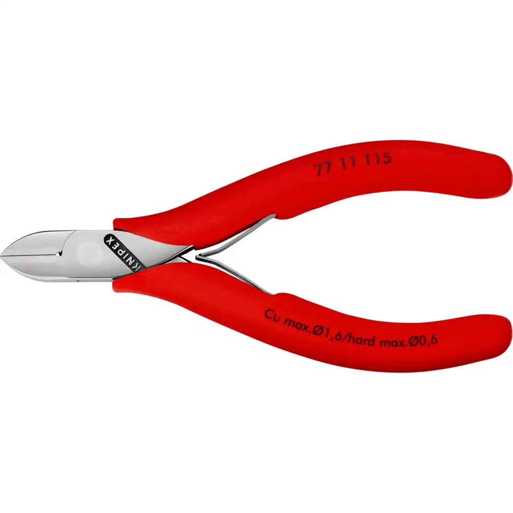 Кусачки боковые для электроники 115 мм Knipex 77 11 115