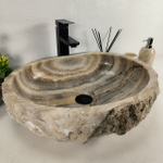 Раковина из оникса Erozy Grey EO-64625 53*42*16 0156