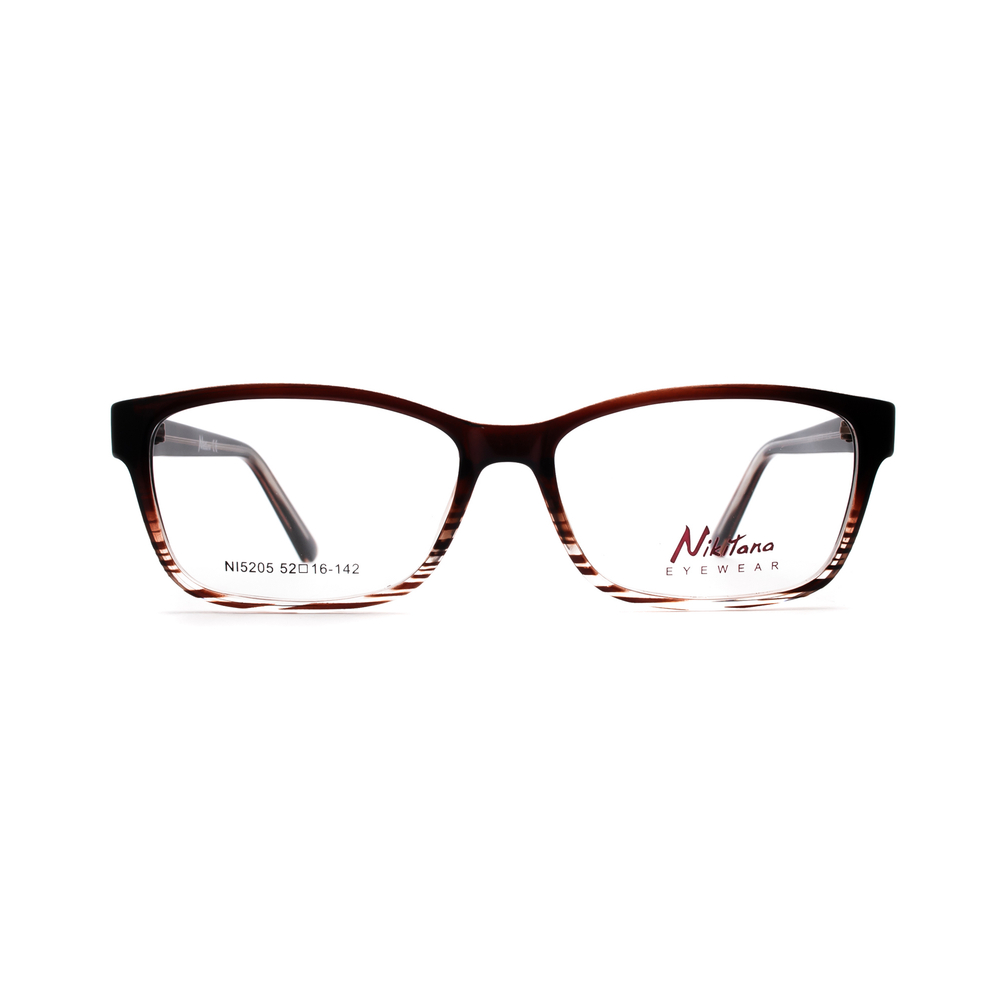 Оправа прямоугольная Nikitana NI5205 C2 коричневый/прозрачный (Китай)