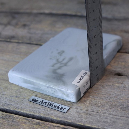 Смальта серо-сиреневого цвета, 600 гр, в кирпичиках V1-0808