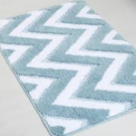 "RIVER" Коврик для ванной 1-ый голубой (50х80см) FX-5004C