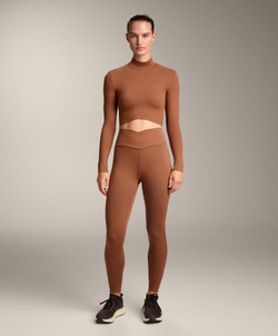 Oysho Футболка с длинным рукавом, коричневый