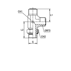 Штуцер ORFS TEE 6-3/8