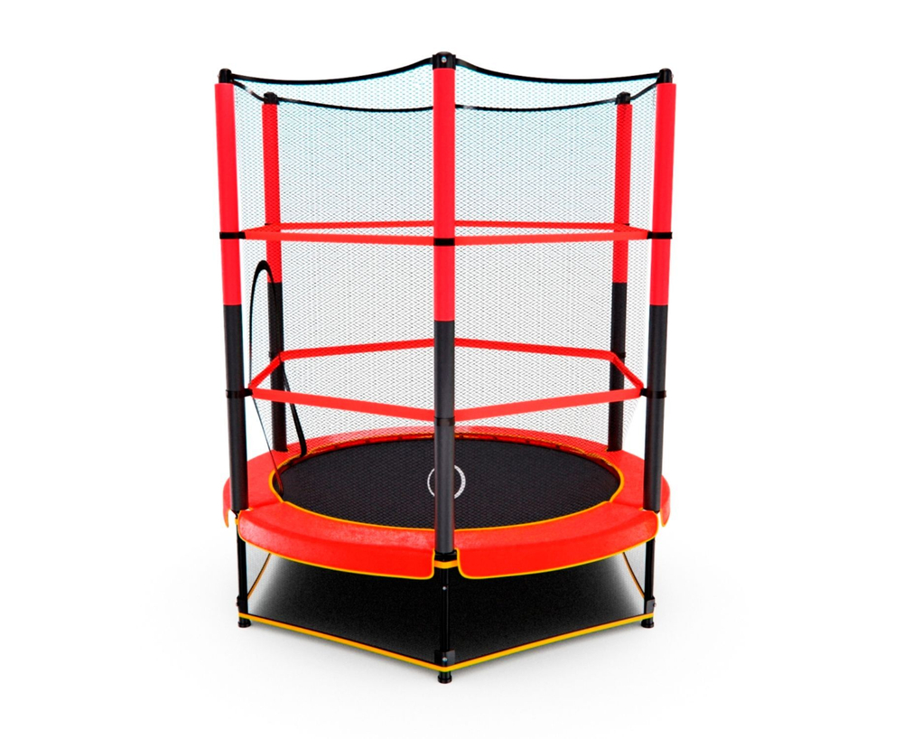 Батут детский DFC TRAMPOLINE-RED 55" с сеткой
