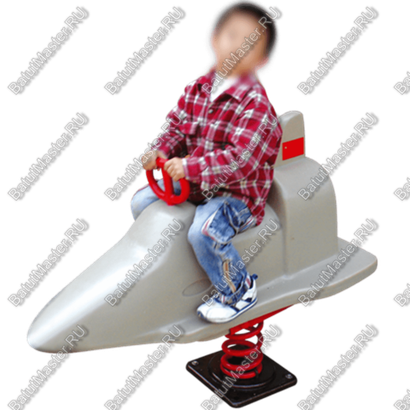 Качалка для детей для игровых комнат, площадок "Серебристый Самолёт"