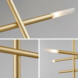 Люстра на штанге TRAVERSE H90 Gold