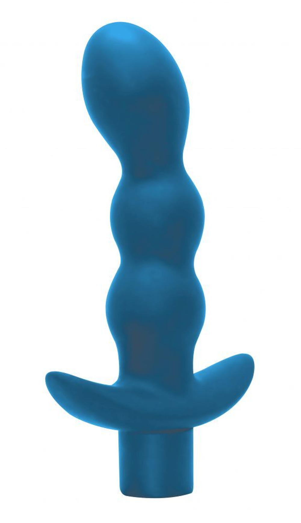 Бирюзовый анальный вибромассажёр Naughty - 14,5 см.