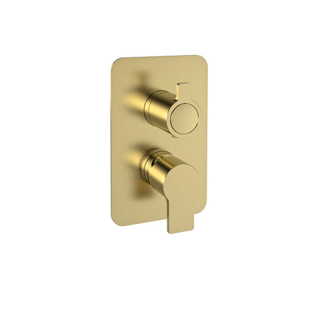 Встраиваемый смеситель для душа на 2 выхода BLAUTHERM 941512SOC золото