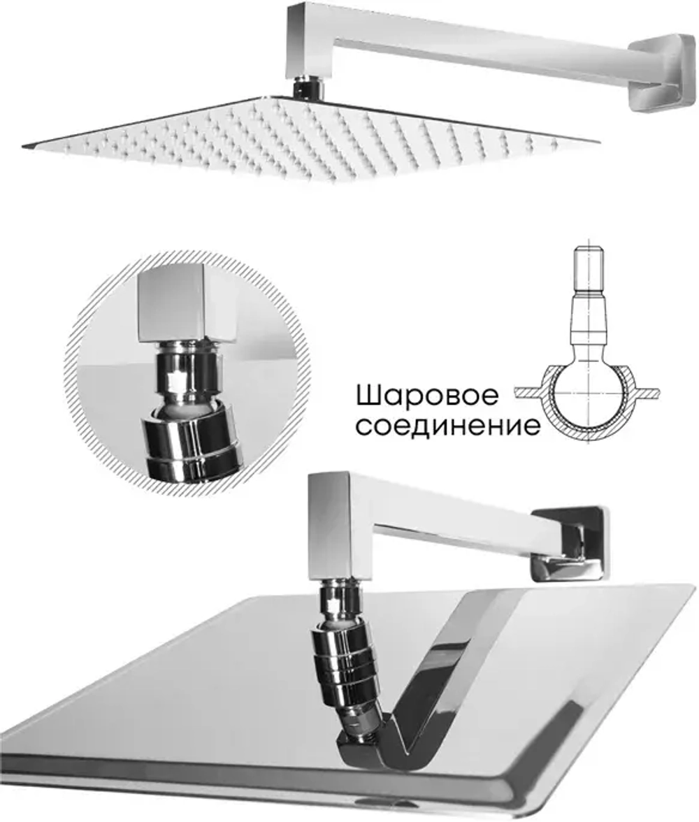 Душевая система Grocenberg GB5008 Хром
